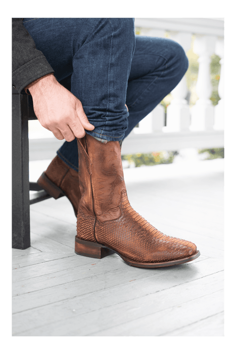 Dan Post Men DP4526 Ka Faux Python Print Leather