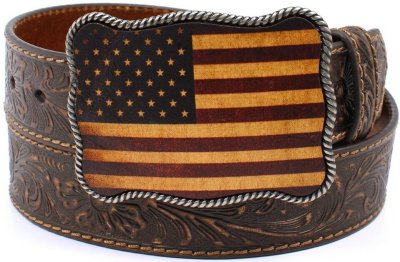 Nocona Belt - Vintage American Flag